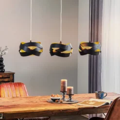 Riippuvalo Tornado, 3-lamppuinen, musta