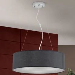 Riippuvalo Ufo harmaalla kangasvarjostimella