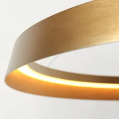 Ringlux LED-riippuvalaisin, 1-valo, kullanvärinen, metallia