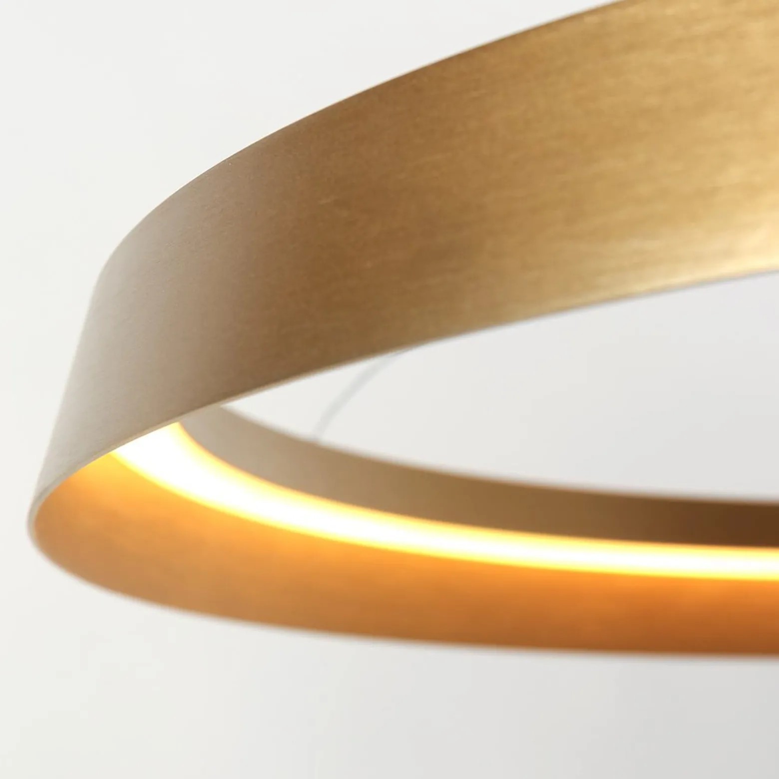 Ringlux LED-riippuvalaisin, 1-valo, kullanvärinen, metallia