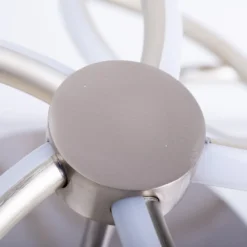 Rizado-LED-kattovalo, step-dim, satinoitu nikkeli