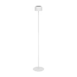 Roccanova-L aurinko-LED-terassivalaisin, valkoinen, korkeus 120 cm