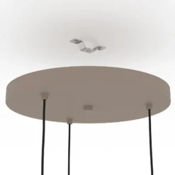 Romazzina-riippuvalaisin, Ø 46 cm, hiekanvärinen, 3-valo, teräs