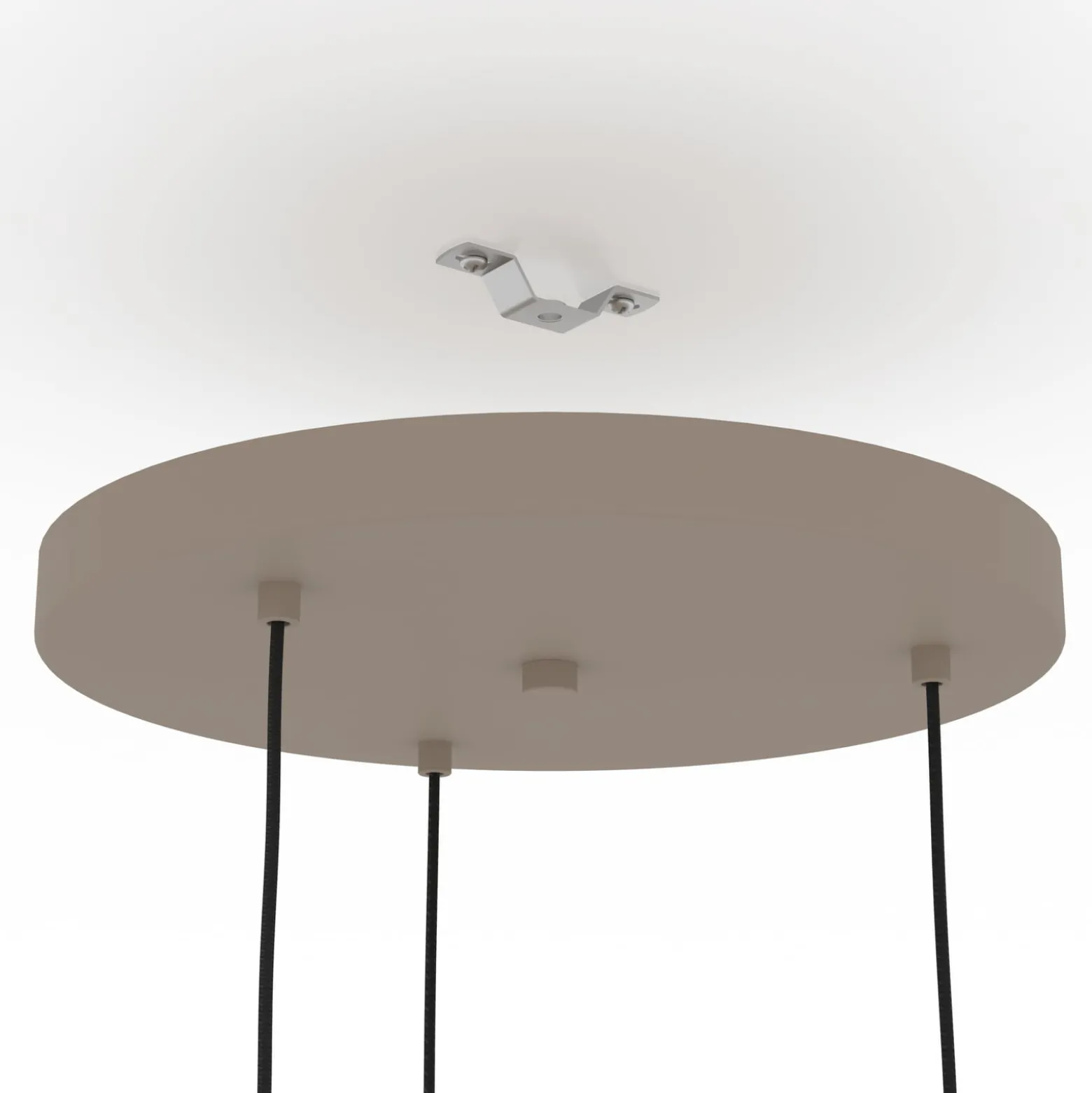 Romazzina-riippuvalaisin, Ø 46 cm, hiekanvärinen, 3-valo, teräs