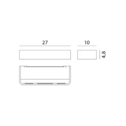 Rotaliana Frame W2 -LED-seinävalo pronssi 3000 K