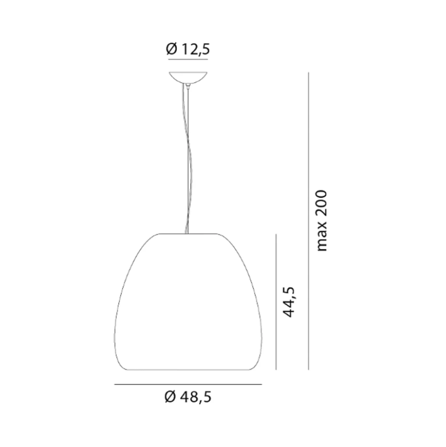 Rotaliana Pomi H1 H1 riippuvalaisin kulta Ø 48,5 cm