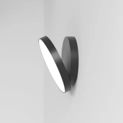 Rotaliana Venere W1-LED-seinävalaisin 2700 K musta