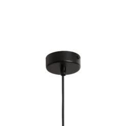 Ruokailuhuonevalaisin Coco, Ø 30 cm, musta/savunharmaa, lasi
