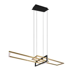 Salinas LED-riippuvalaisin, messingin värinen, metallia, 110 cm pitkä