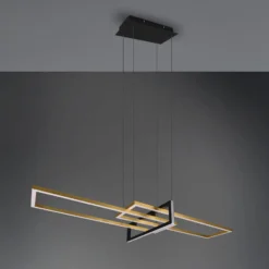Salinas LED-riippuvalaisin, messingin värinen, metallia, 110 cm pitkä