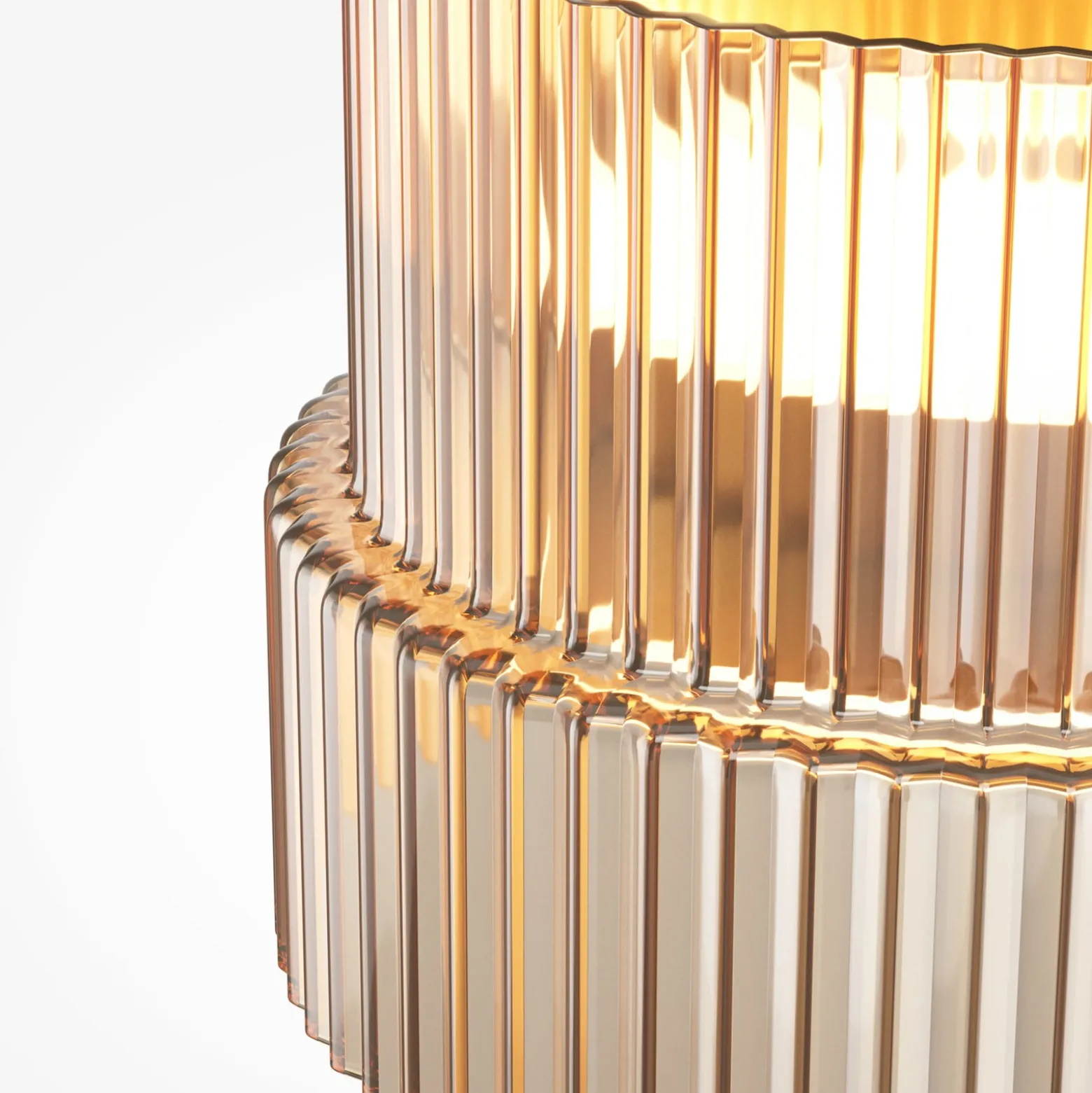 SCALA-LED-kattovalaisin, ruskea/pronssi, halkaisija 15 cm, lasi, himmennettävä