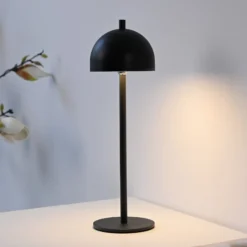 Schöner Wohnen LED-akkukäyttöinen pöytälamppu Bellies, musta, IP54