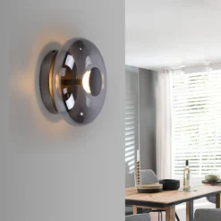 SCHÖNER WOHNEN LED-kattovalaisin Posh, savulasi, 3 000 K
