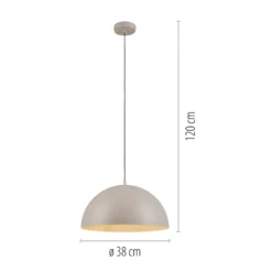 Schöner Wohnen riippuvalaisin Ali Sandbrise, rauta, Ø 38 cm E27