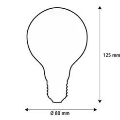 SEGULA LED Elegant Line E27 3W G80 2 200 K hehkulamppu himmennettävä