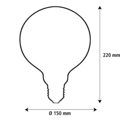 SEGULA LED Elegant Line E27 5W G150 2 200 K hehkulamppu himmennettävä