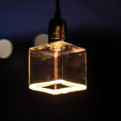 SEGULA LED-Floating-Cube 86 E27 4,5W läm valk/kirk