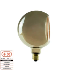 SEGULA LED-Floating-globe G150 E27 6W smokey 90°