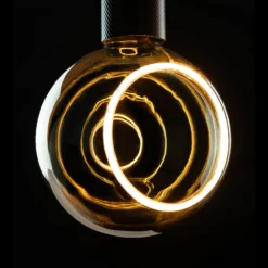 SEGULA LED-Floating-globe G150 E27 6W smokey 90°