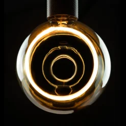 SEGULA LED-Floating-globe G150 E27 6W smokey 90°