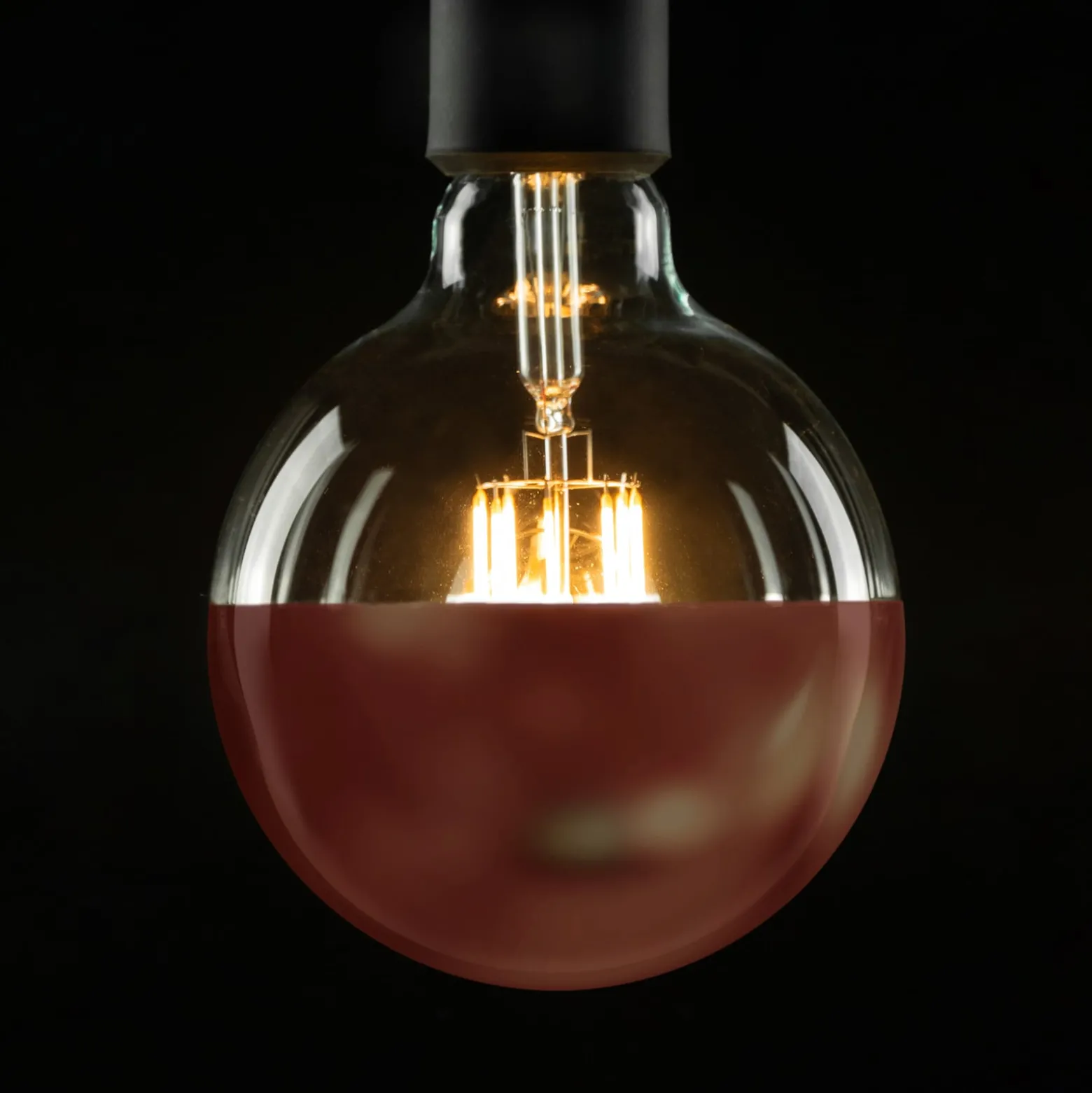 SEGULA LED-Globe E27 6,5W 927 pääpeili, kupari