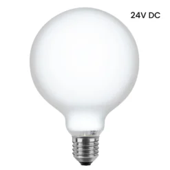 SEGULA LED-pallolamppu 24V DC E27 6W 927 opaali himmennettävä