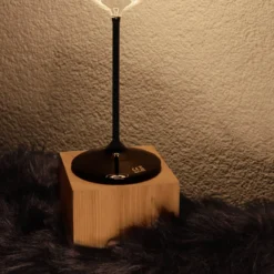 Segula pöytävalaisin Cozy, öljytty tammi, kuution muotoinen, E27