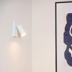 Seinäkohdevalaisin Clubs 1-lamppuinen valkoinen