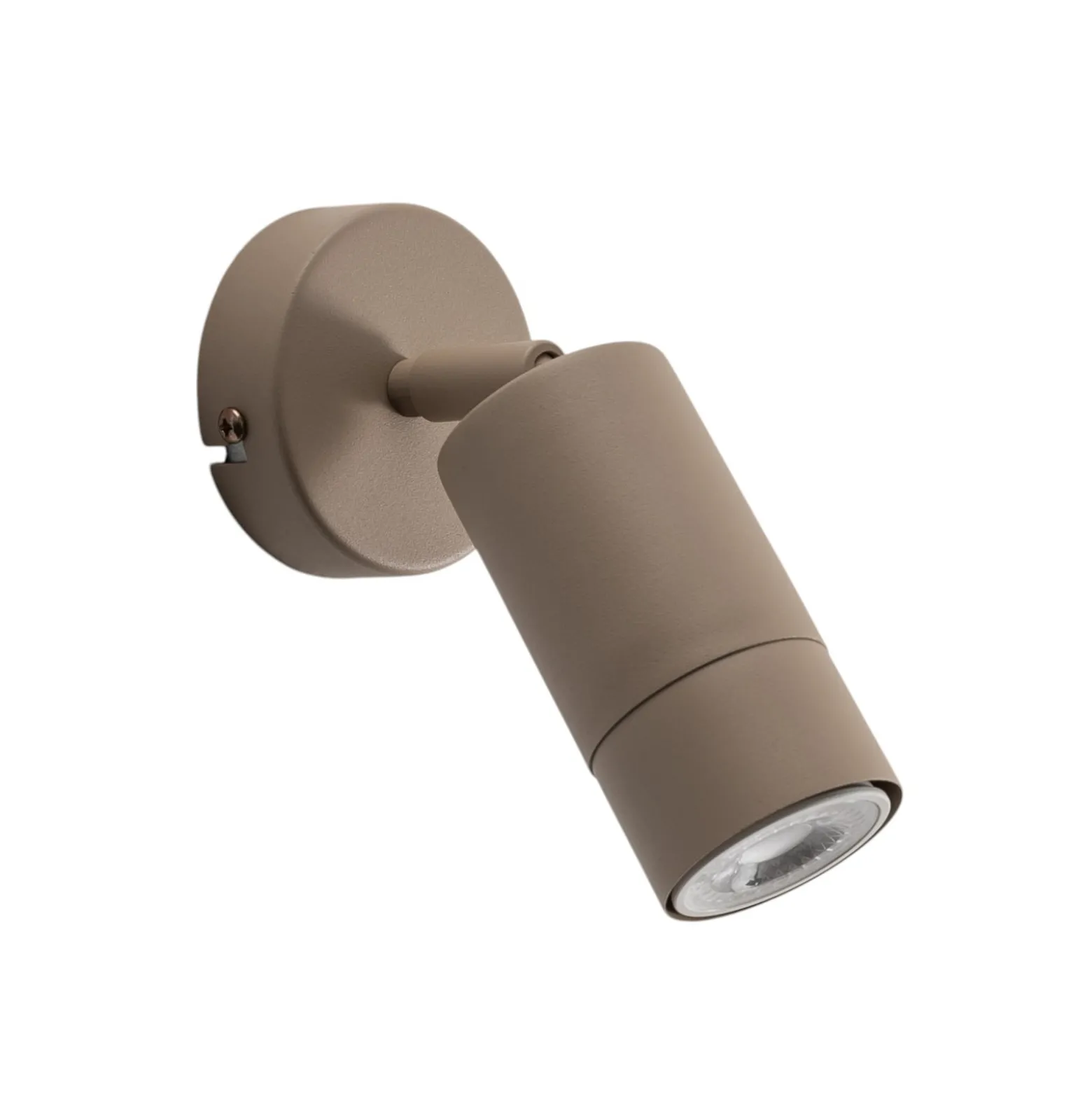 Seinäkohdevalaisin Link, beige, leveys 8 cm, teräs