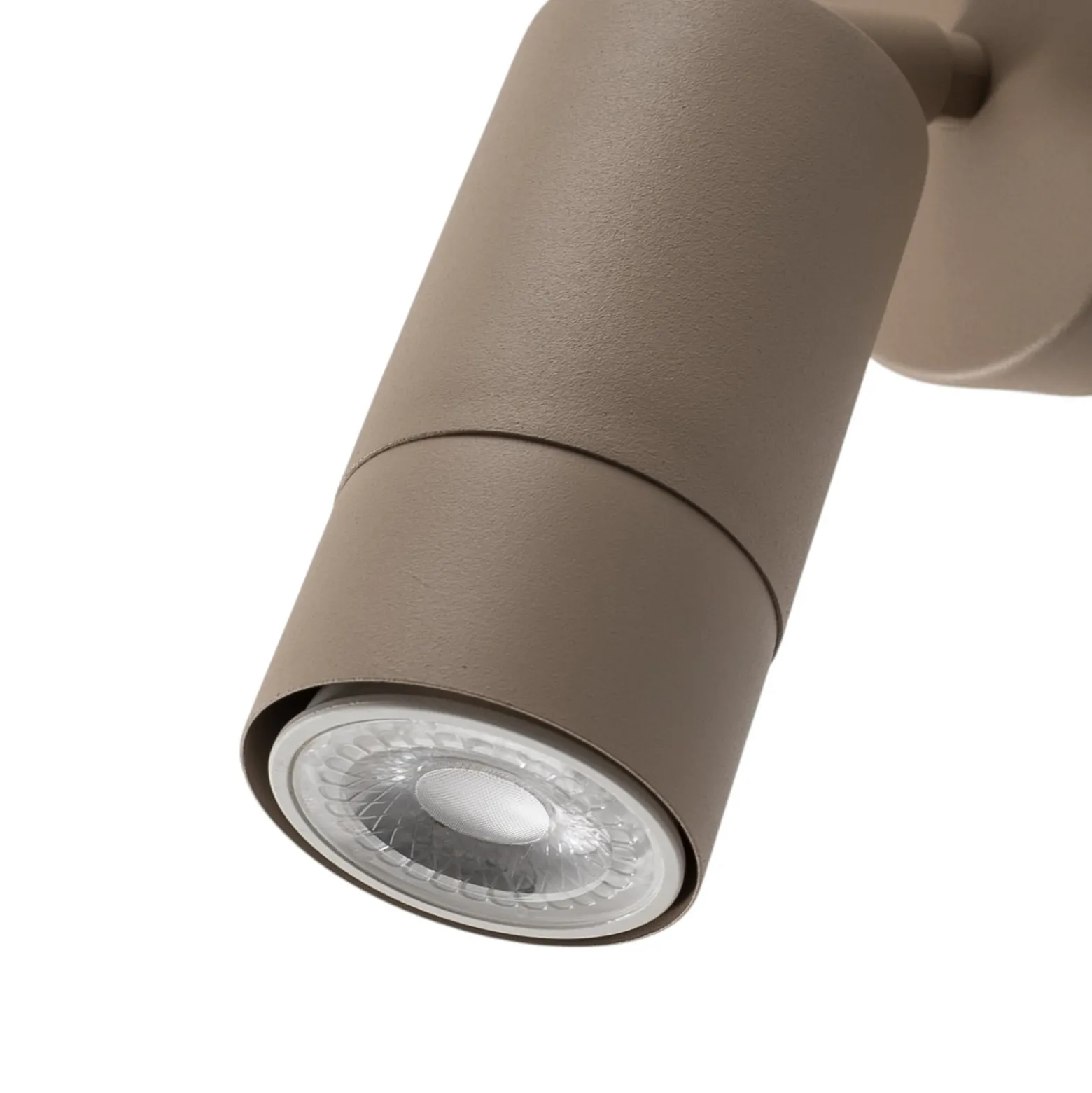Seinäkohdevalaisin Link, beige, leveys 8 cm, teräs