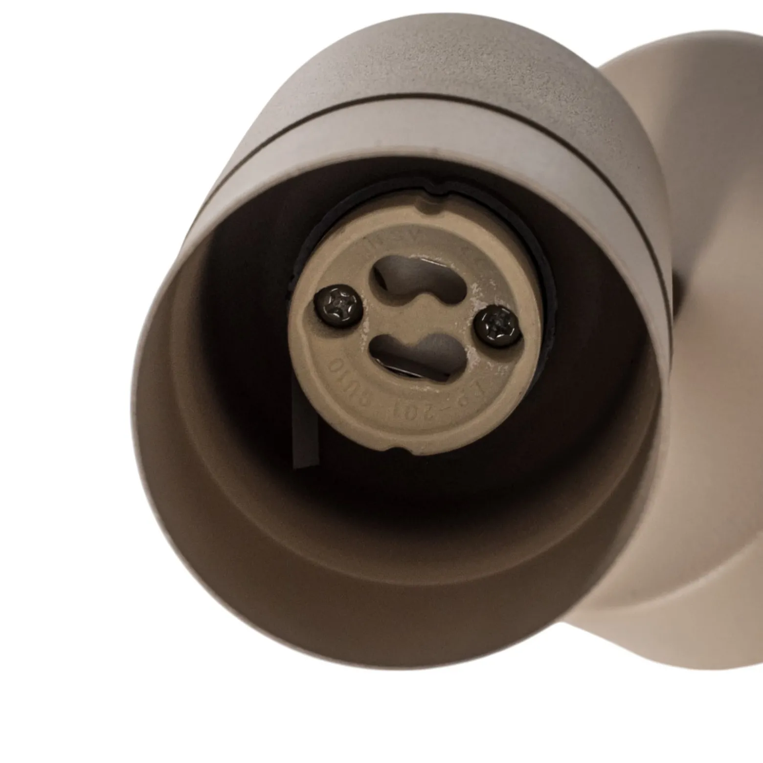 Seinäkohdevalaisin Link, beige, leveys 8 cm, teräs