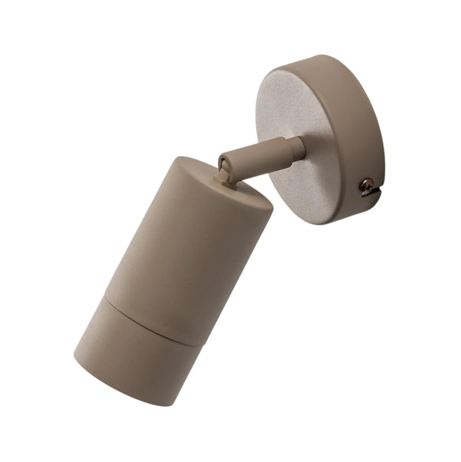 Seinäkohdevalaisin Link, beige, leveys 8 cm, teräs