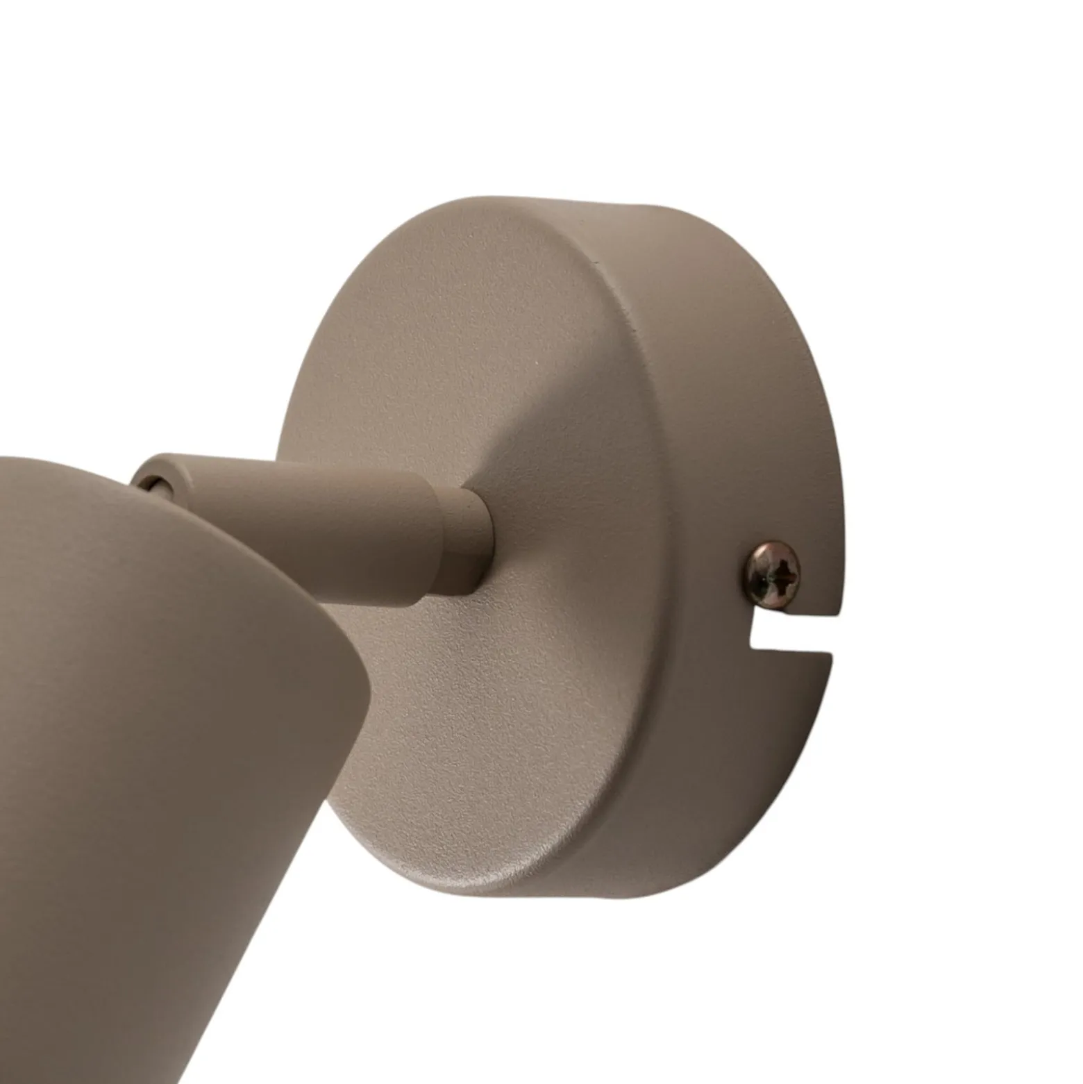 Seinäkohdevalaisin Link, beige, leveys 8 cm, teräs