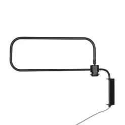 Seinälamppu Bloeba, musta/sininen, ulkonema 140 cm, velour