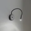 Seinälamppu Lagos USB, 27 cm, musta, lukulamppu, G9