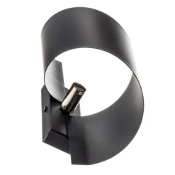 Seinälamppu Spiner musta, korkeus 30 cm, teräs