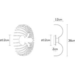 Seinävalaisin Aspendos N-645, musta, metalli, Ø 36 cm, E27, E27