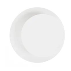 Seinävalaisin Circle, pyöreä, valkoinen