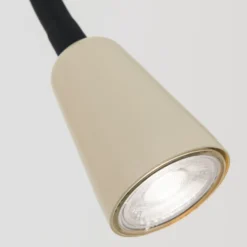 Seinävalaisin Dotty, khaki, joustava varsi, himmennin, GU10