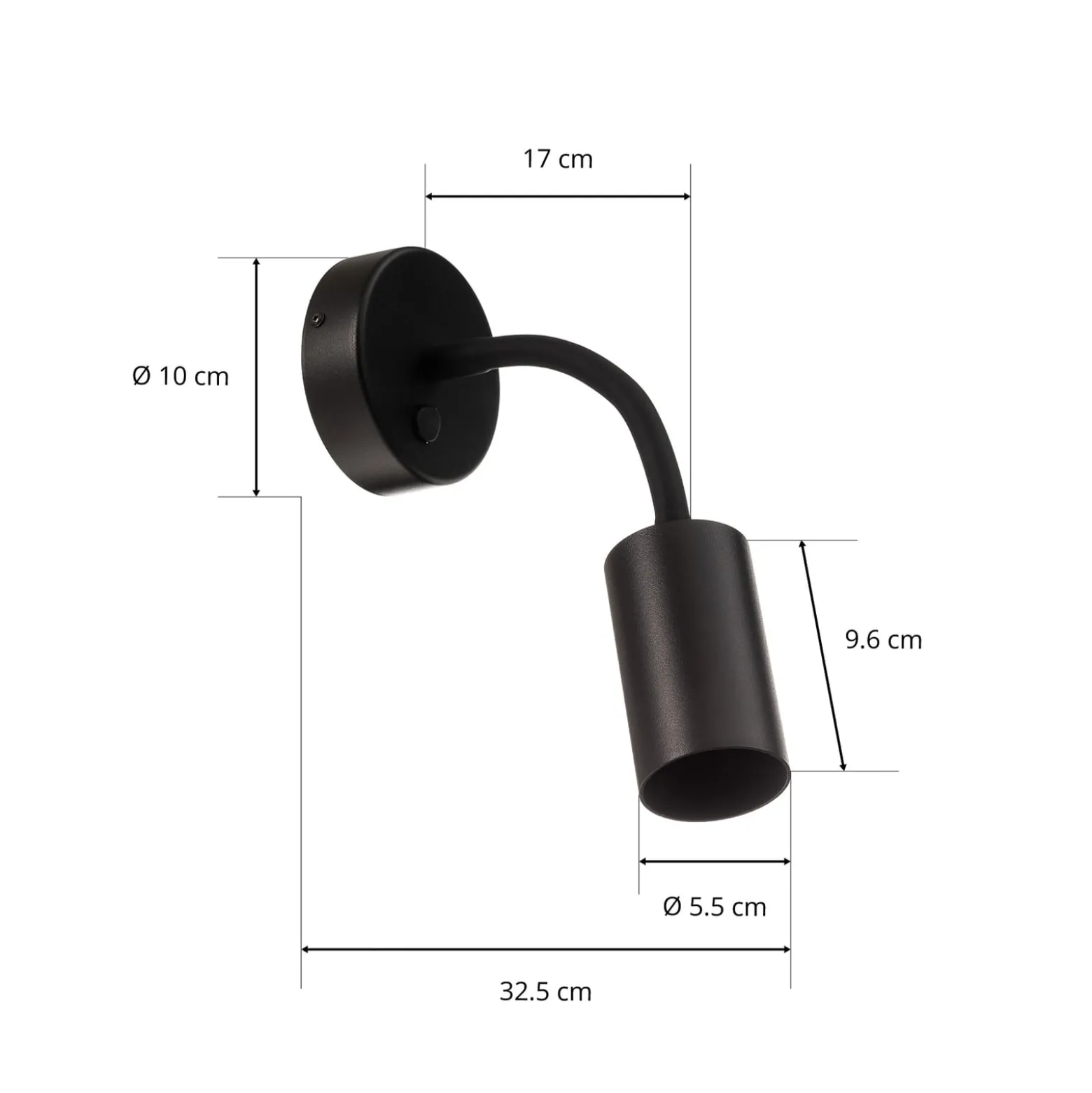 Seinävalaisin Eye Flex S, musta