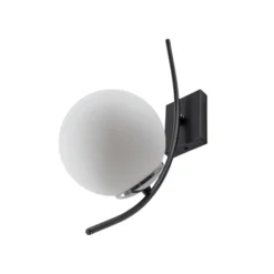 Seinävalaisin Hilal 3821, musta, opaali, korkeus 44 cm