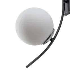 Seinävalaisin Hilal 3821, musta, opaali, korkeus 44 cm