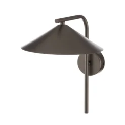 Seinävalaisin Lume, ruskea, metalli, korkeus 30,5 cm