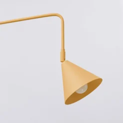 Seinävalaisin LYS, kullanvärinen, Ø 14 cm, metalli, pistoke, E14