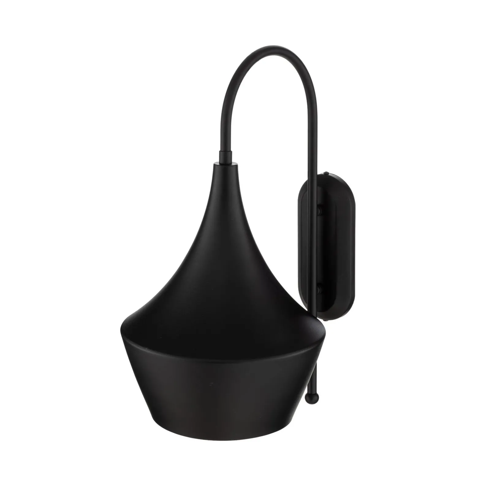 Seinävalaisin Olaf, musta, metalli, korkeus 48 cm