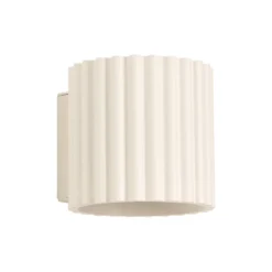 Seinävalaisin RIBLA, beige, Ø 10 cm, metalli, G9