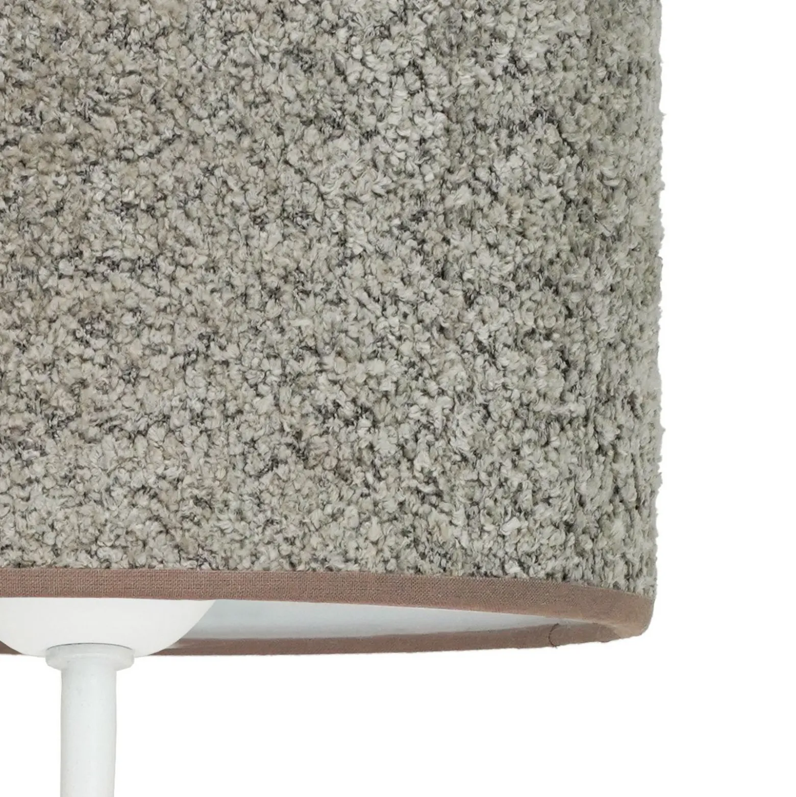 Seinävalaisin Roller, bouclé harmaa, valkoinen, lukuvalolla