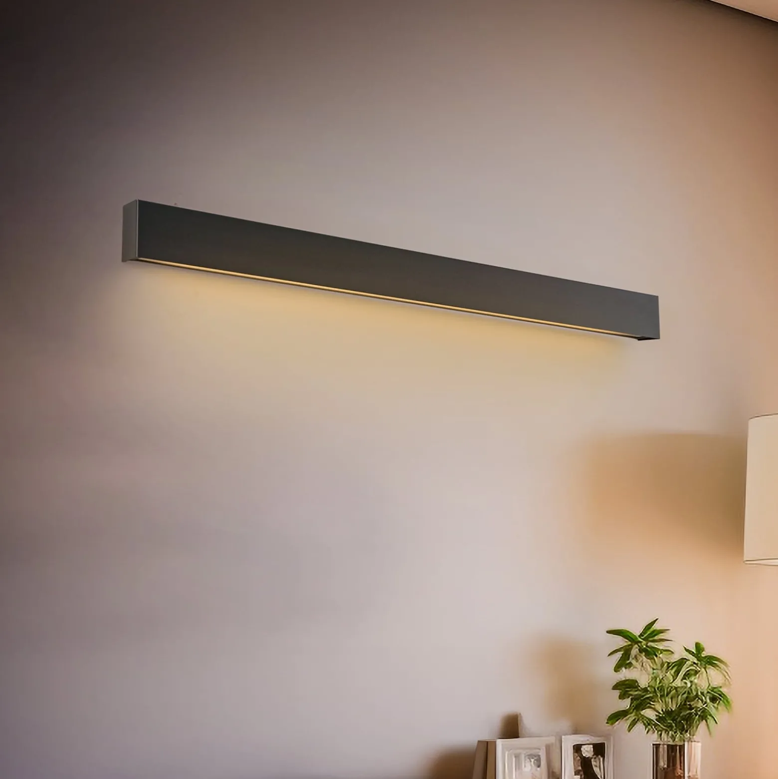 Seinävalaisin Straight M, 92 cm, grafiitti