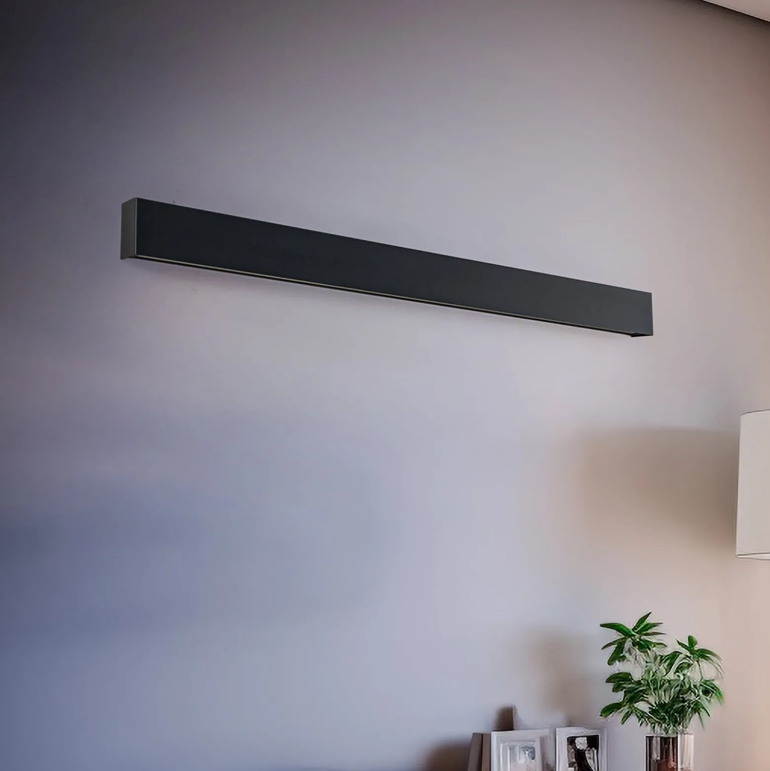 Seinävalaisin Straight M, 92 cm, grafiitti