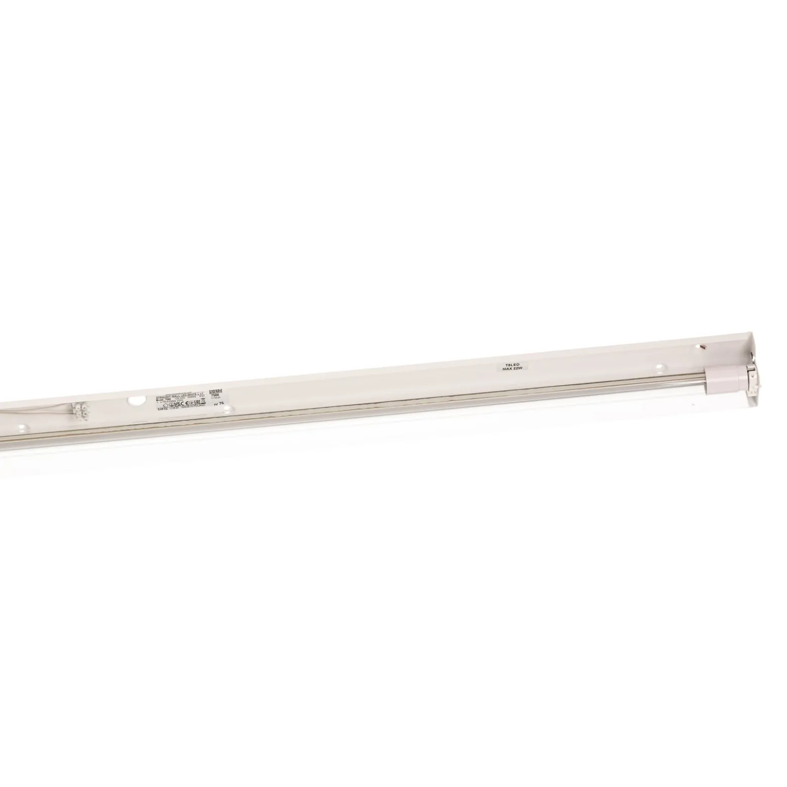 Seinävalaisin Straight M, 92 cm, valkoinen